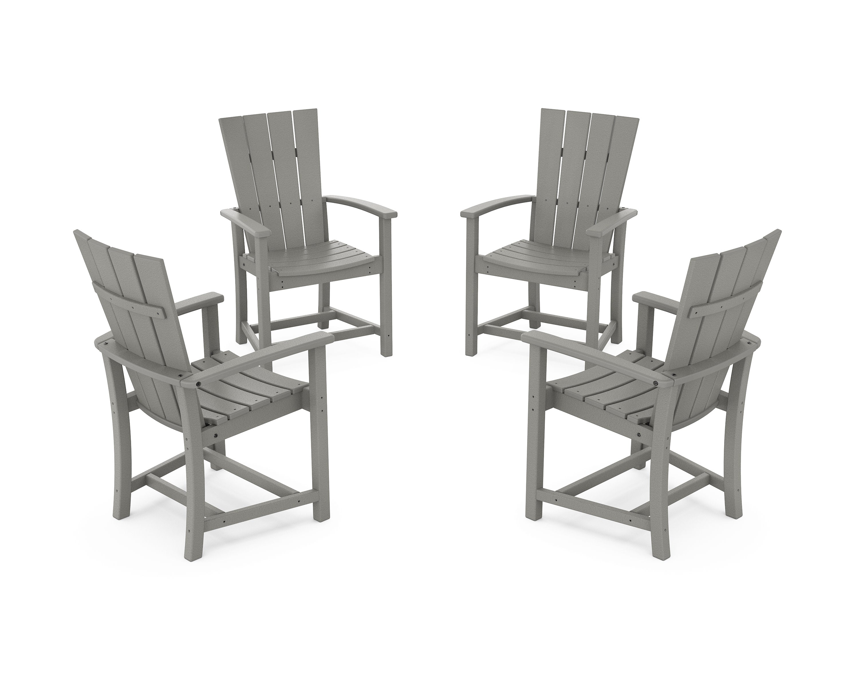 Quattro 4-Piece Upright Adirondack Conversation Set