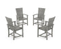 Quattro 4-Piece Upright Adirondack Conversation Set