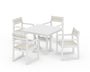 EDGE Sling 5-Piece Farmhouse Dining Set with Trestle Legs