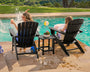 Nautical 3-Piece Curveback Adirondack Set