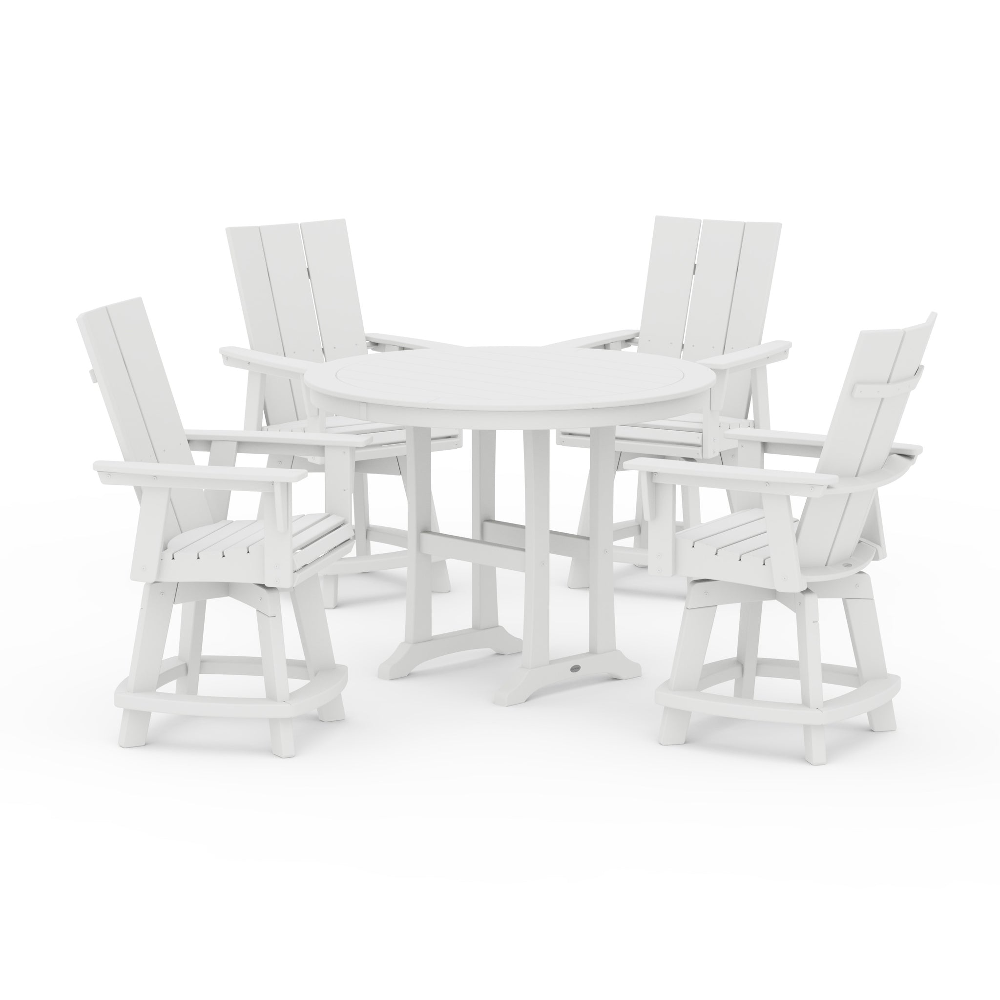 5-Piece Modern Swivel Counter Set