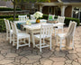 Traditional Garden 9-Piece Farmhouse Trestle Dining Set