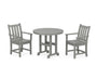 Traditional Garden 3-Piece Round Dining Set