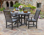 Vineyard 5-Piece Round Dining Set with Trestle Legs
