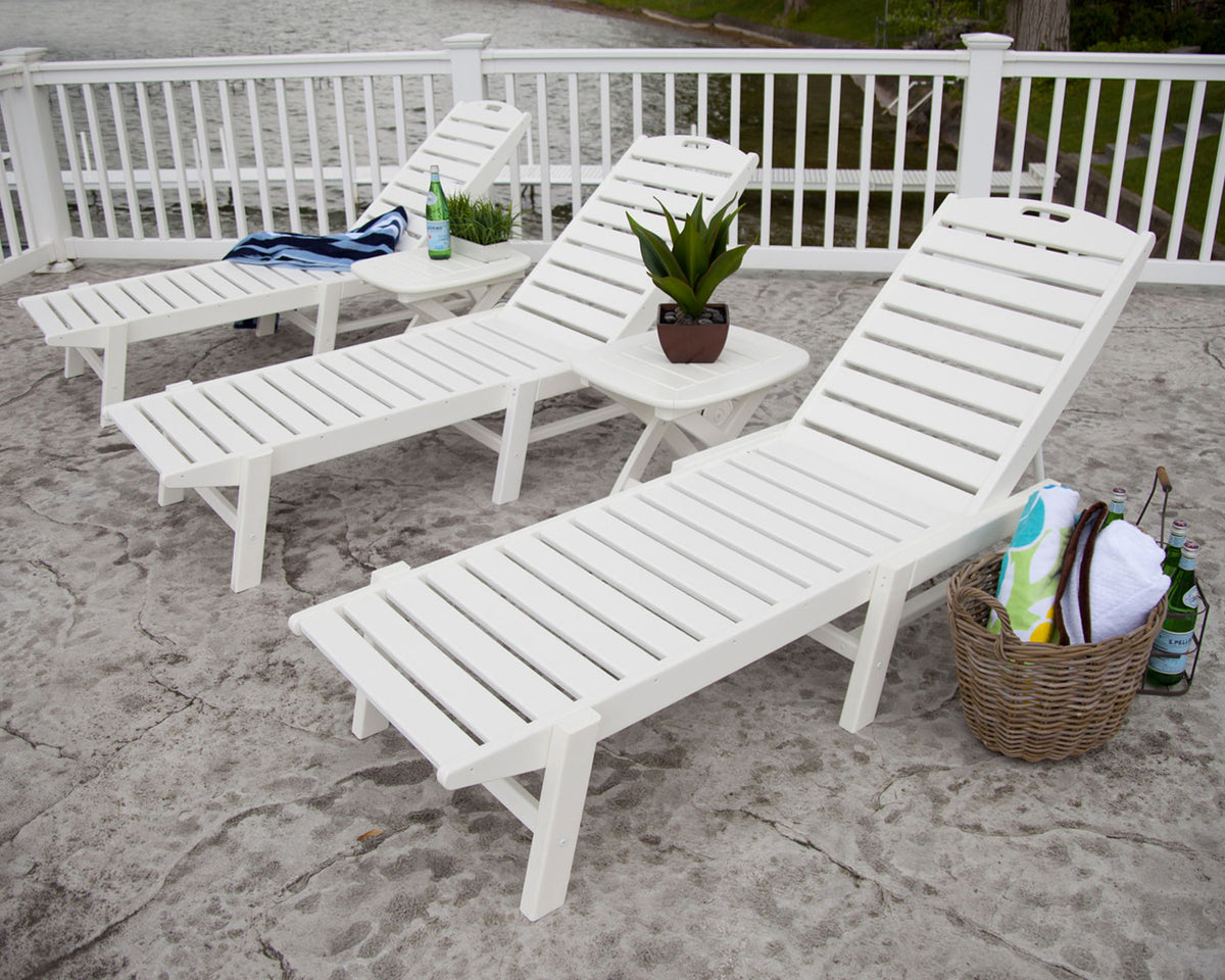 Nautical Chaise with Wheels