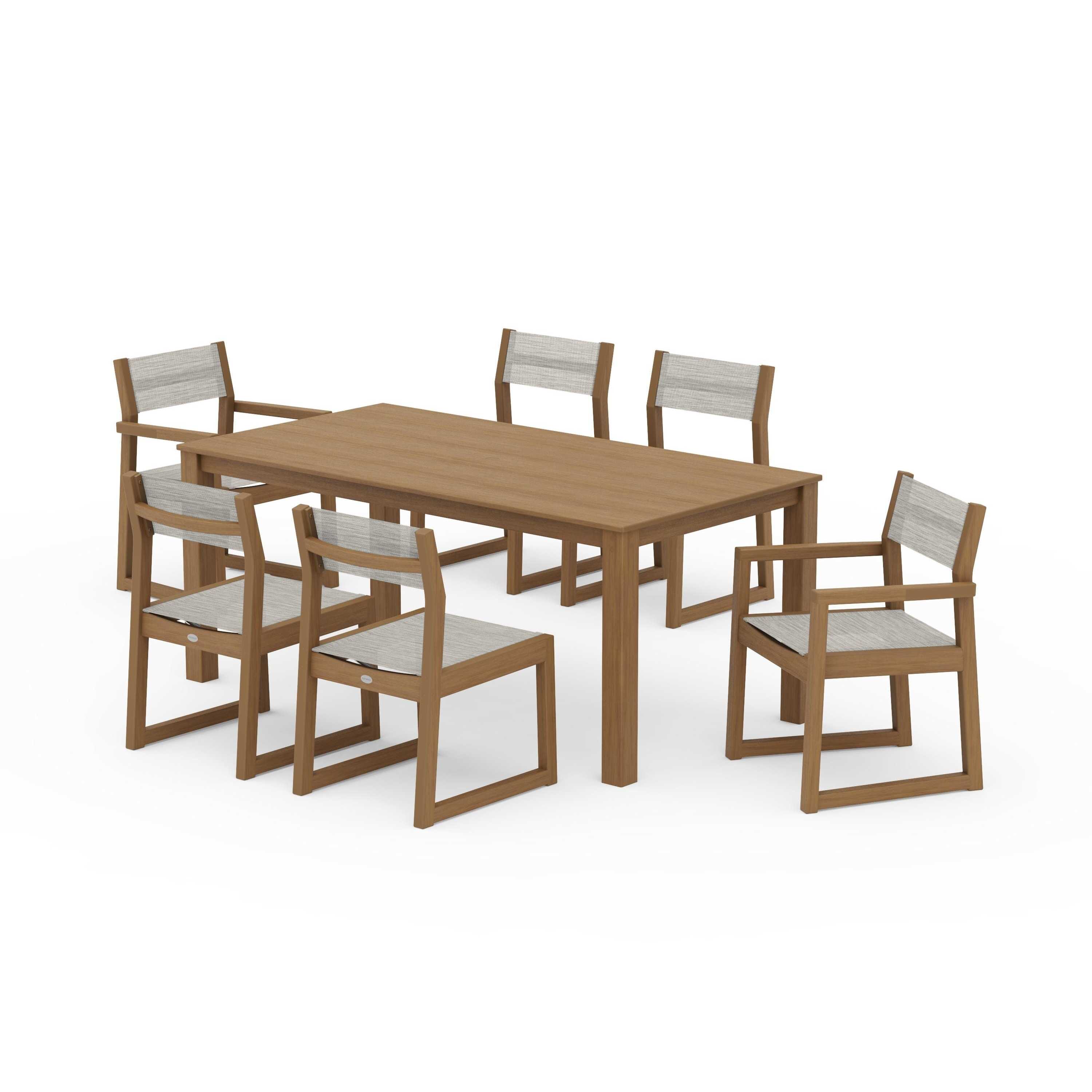 EDGE Sling 7-Piece Parsons Dining Set