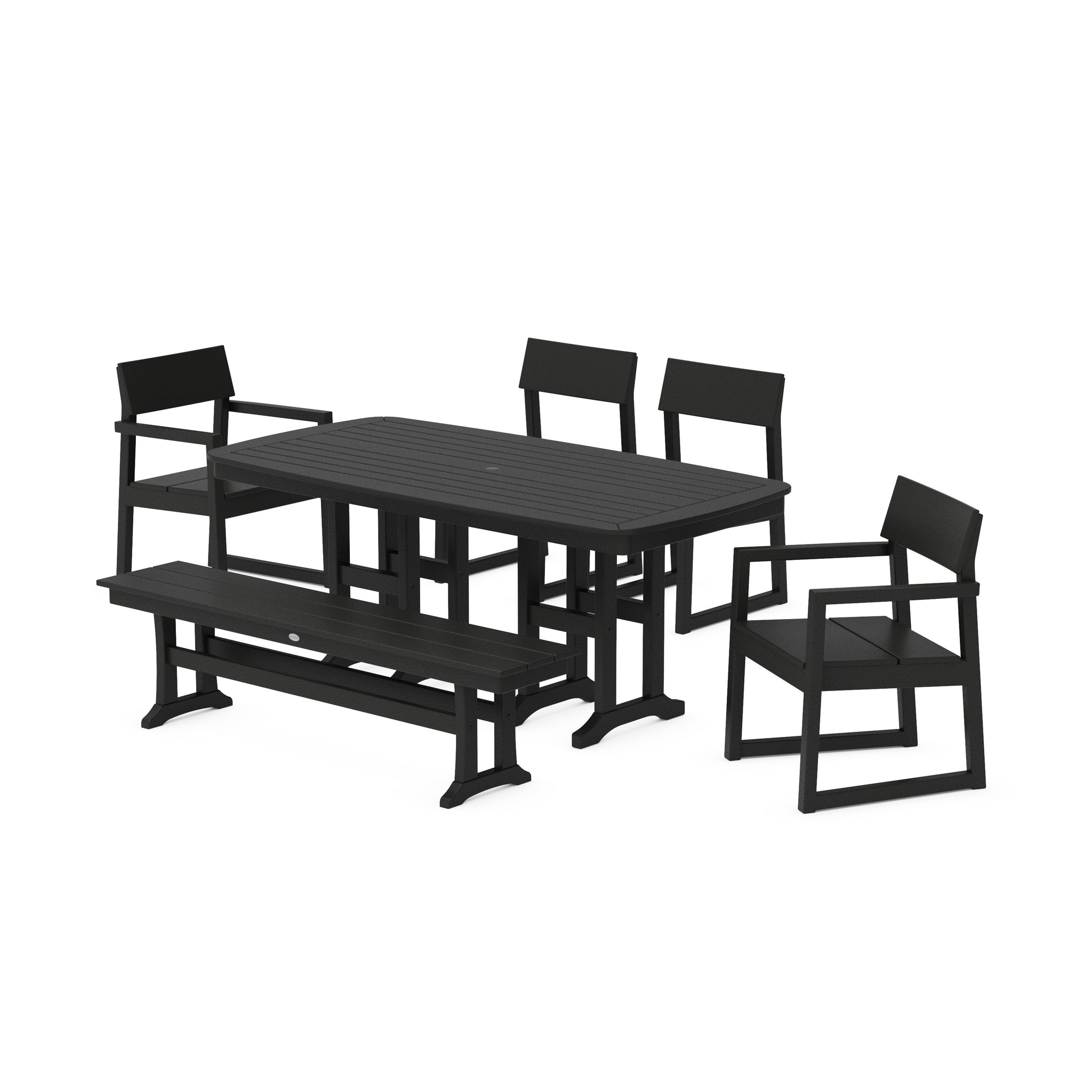 EDGE 6-Piece Dining Set with Bench