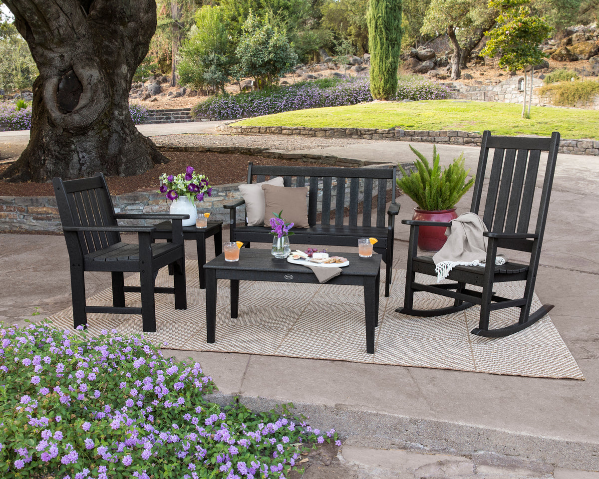 Vineyard 5-Piece Bench Rocking Chair Set - Main Image