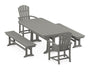 Palm Coast 5-Piece Dining Set with Trestle Legs