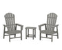 South Beach Casual Chair 3-Piece Set with 18" South Beach Side Table