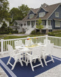 Nautical Folding Highback Chair 7-Piece Dining Set