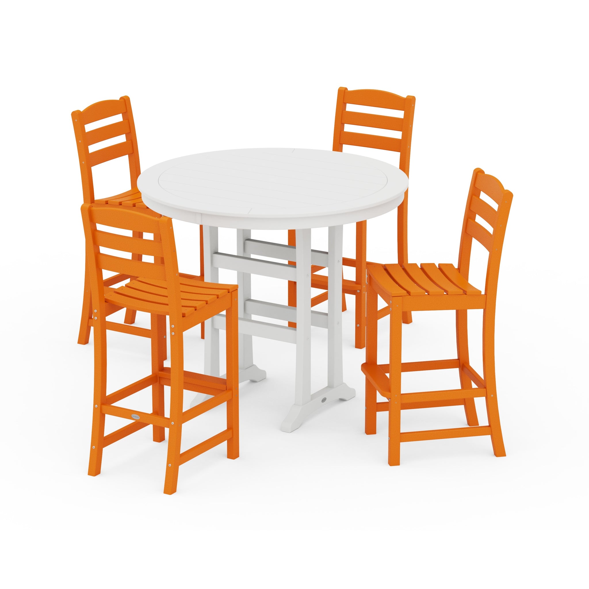 La Casa Café 5-Piece Side Chair Bar Dining Set