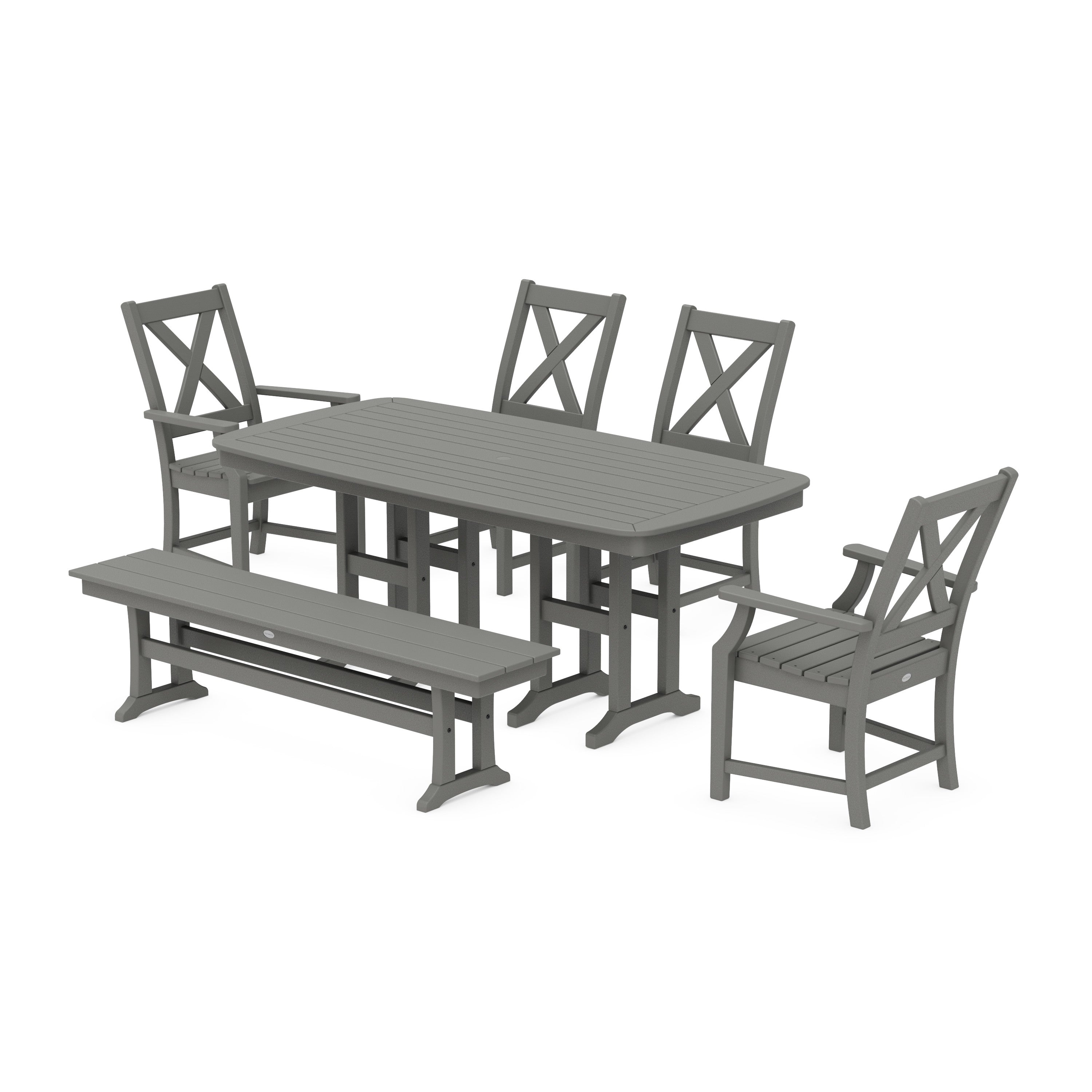 Braxton 6-Piece Parsons Dining Set with Bench