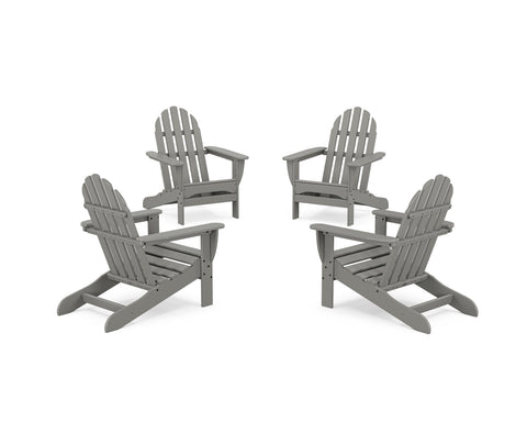 4-Piece Classic Adirondack Conversation Set (navy)