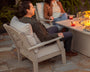 Chinoiserie 5-Piece Deep Seating Set with Fire Pit Table
