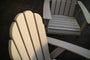 Vineyard Curveback Adirondack 9-Piece Nautical Trestle Dining Set