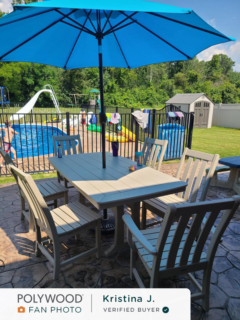 Vineyard 7-Piece Dining Set with Trestle Legs