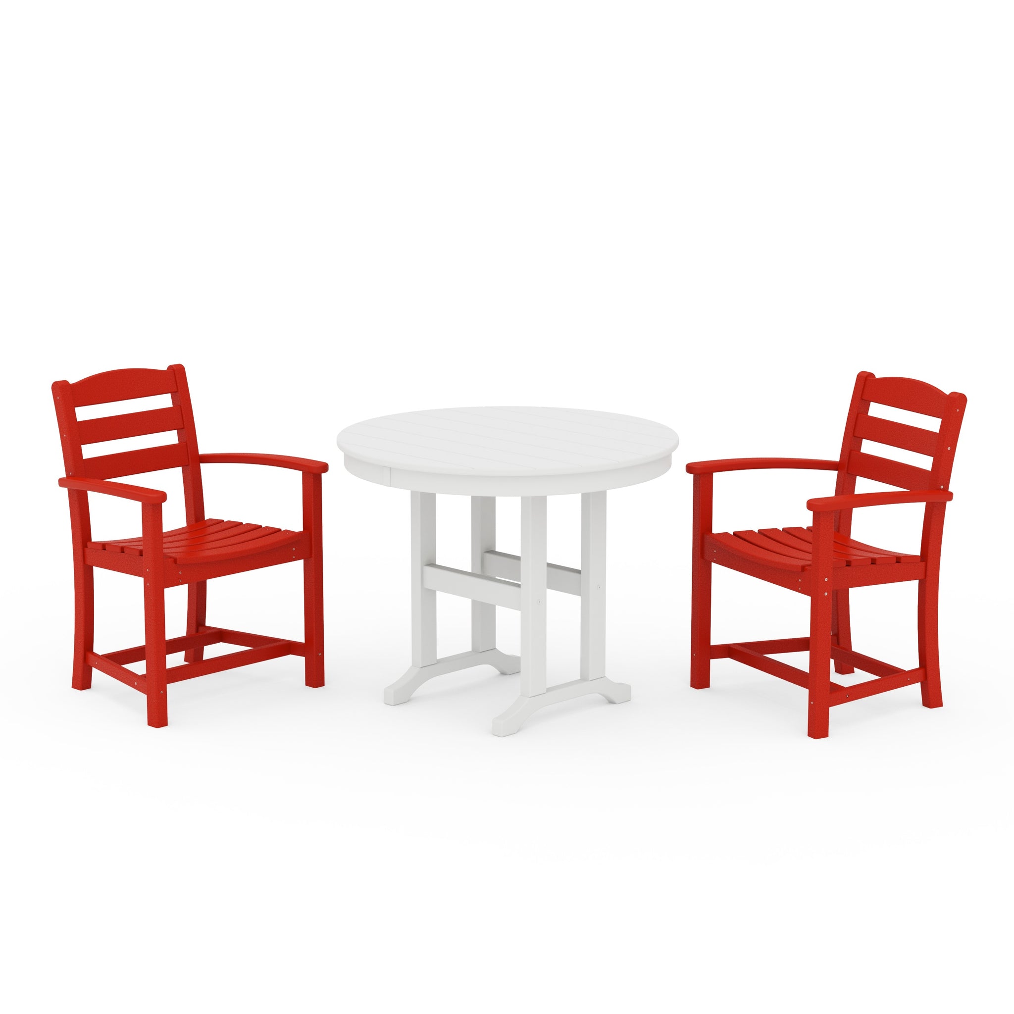 La Casa Café 3-Piece Round Dining Set