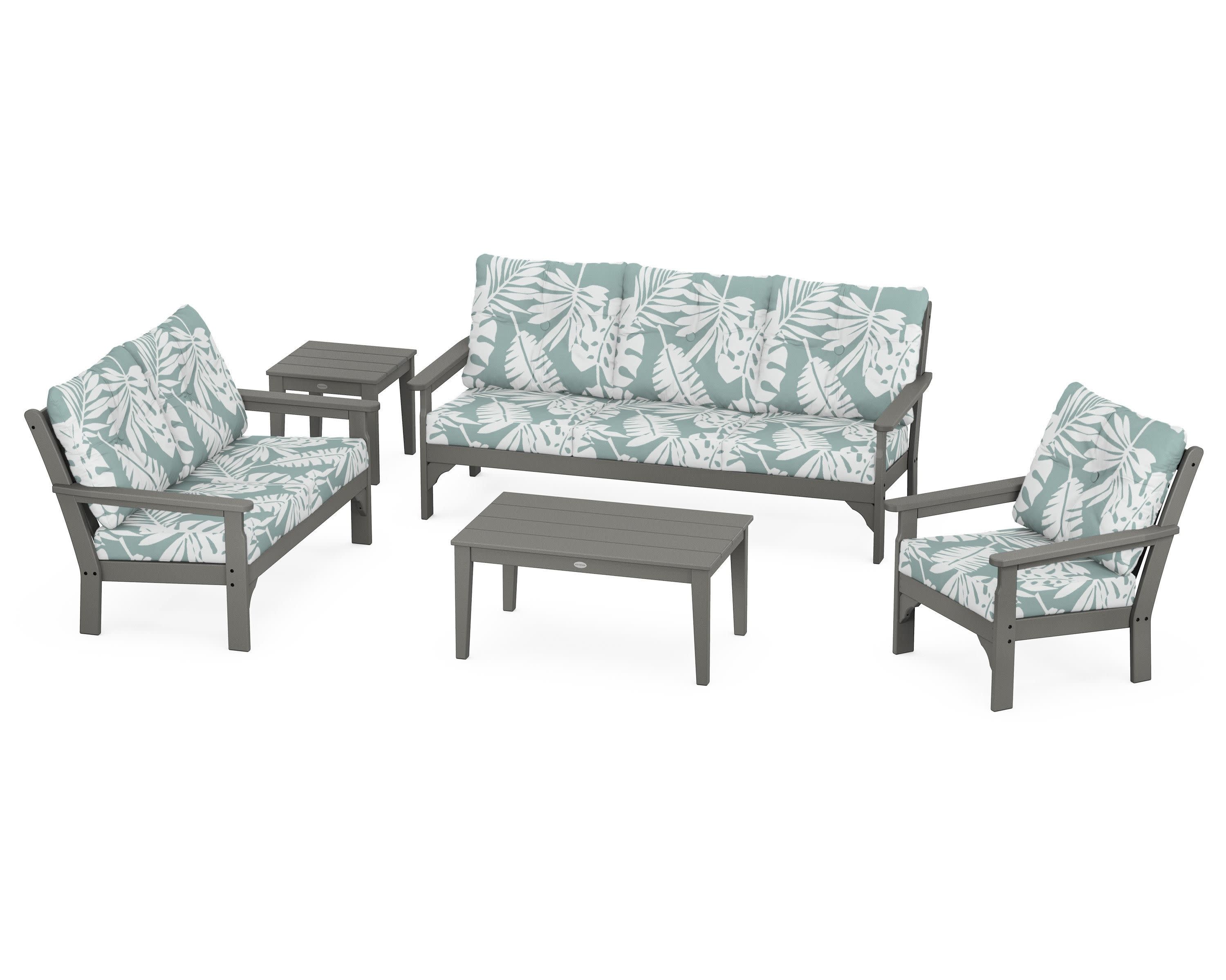 Vineyard 5 Piece Deep Seating Set