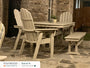Nautical Curveback Adirondack Dining Chair