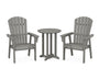 Nautical Adirondack 3-Piece Round Bistro Dining Set