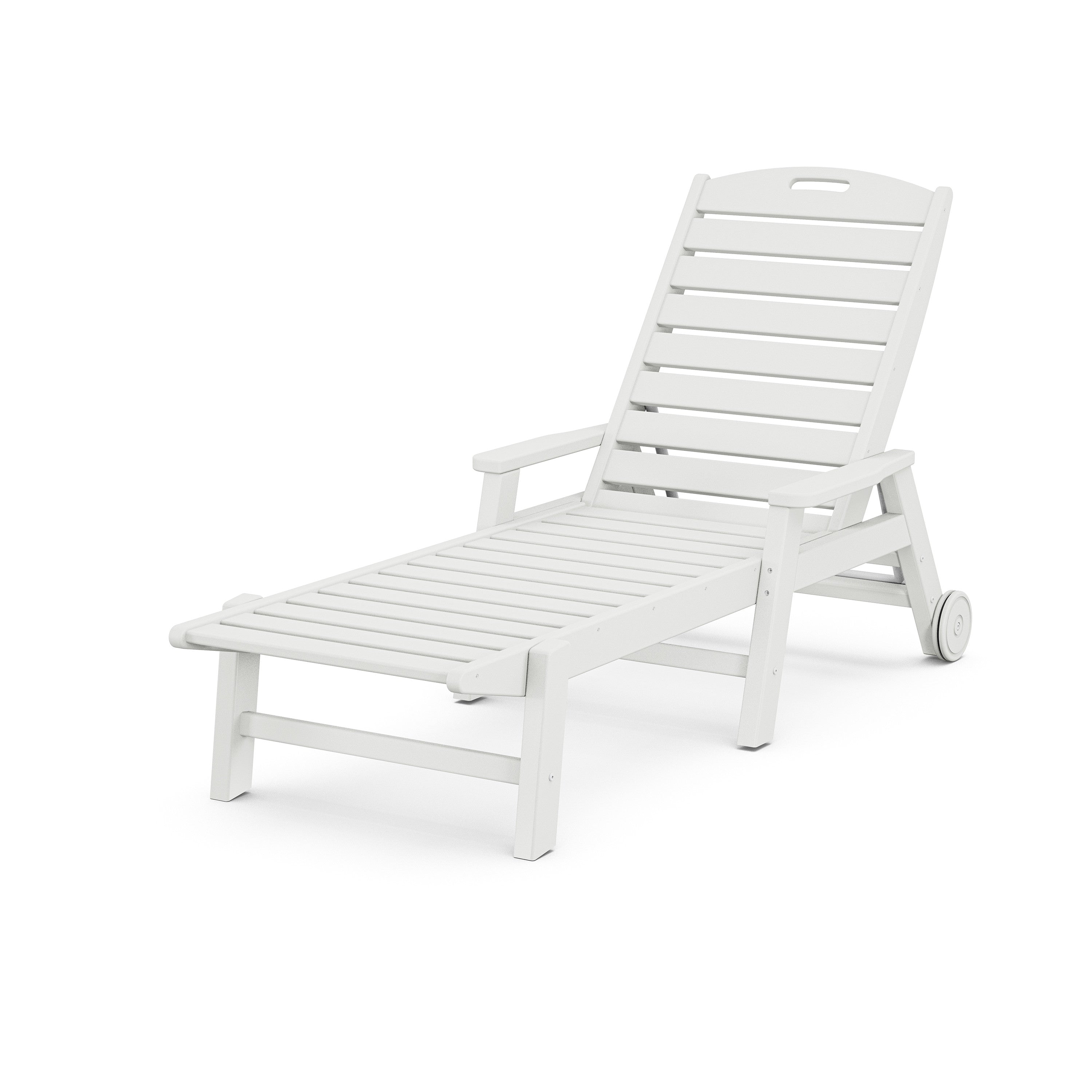 Nautical Chaise with Arms & Wheels