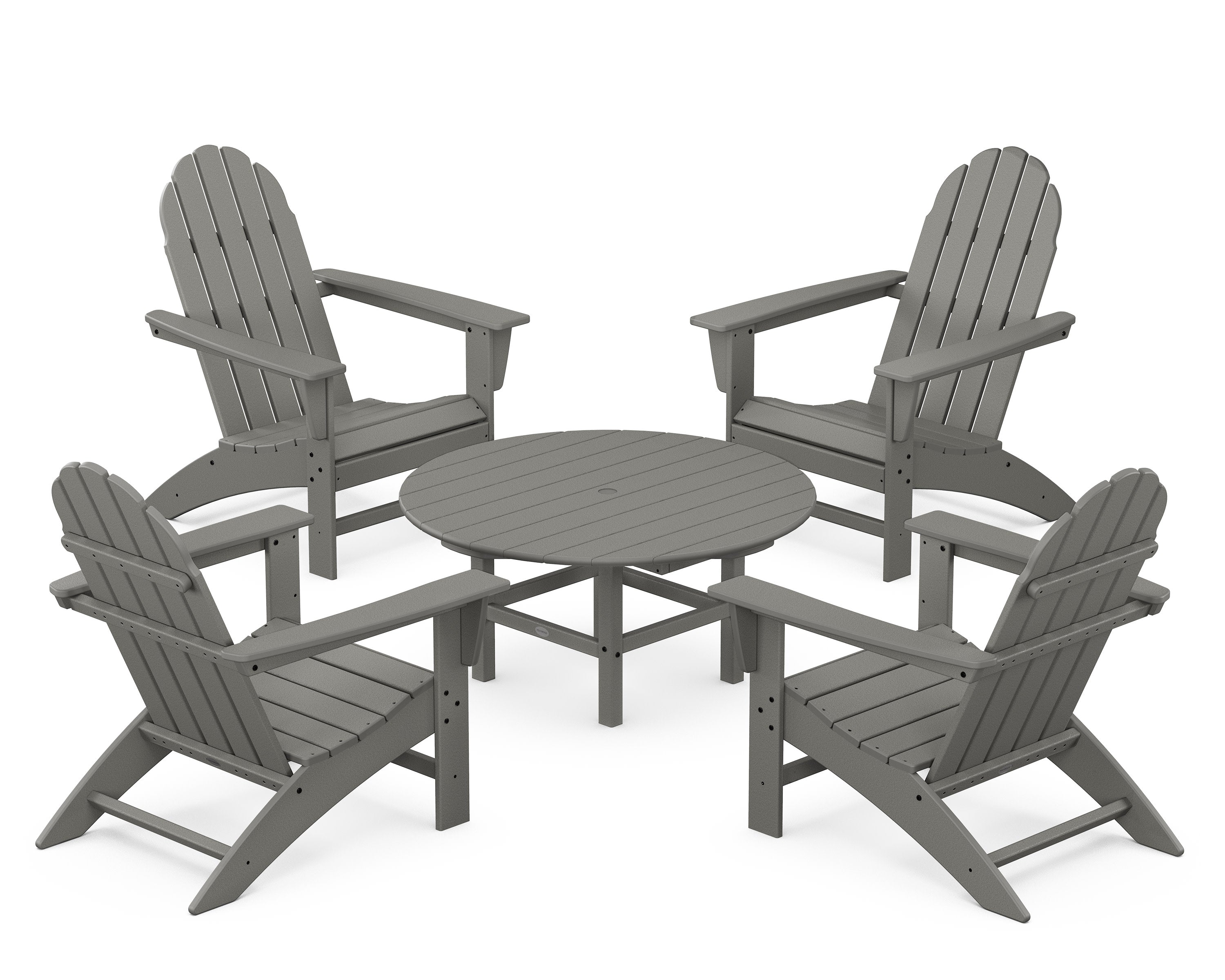 Vineyard 5-Piece Adirondack Chair Conversation Set