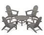 Vineyard 5-Piece Adirondack Chair Conversation Set