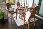 Vineyard Curveback Adirondack 5-Piece Nautical Trestle Bar Set