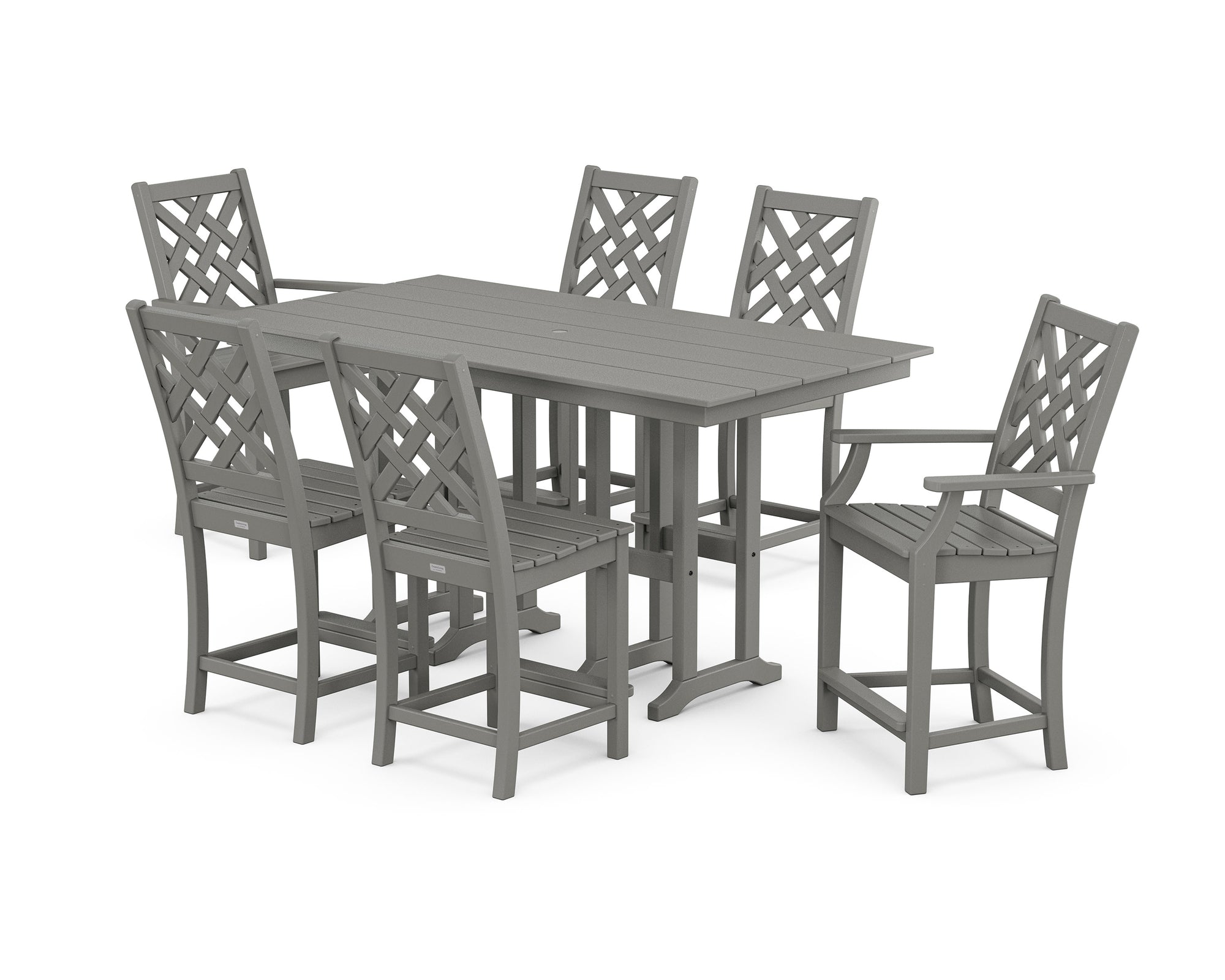 Wovendale 7-Piece Farmhouse Counter Set