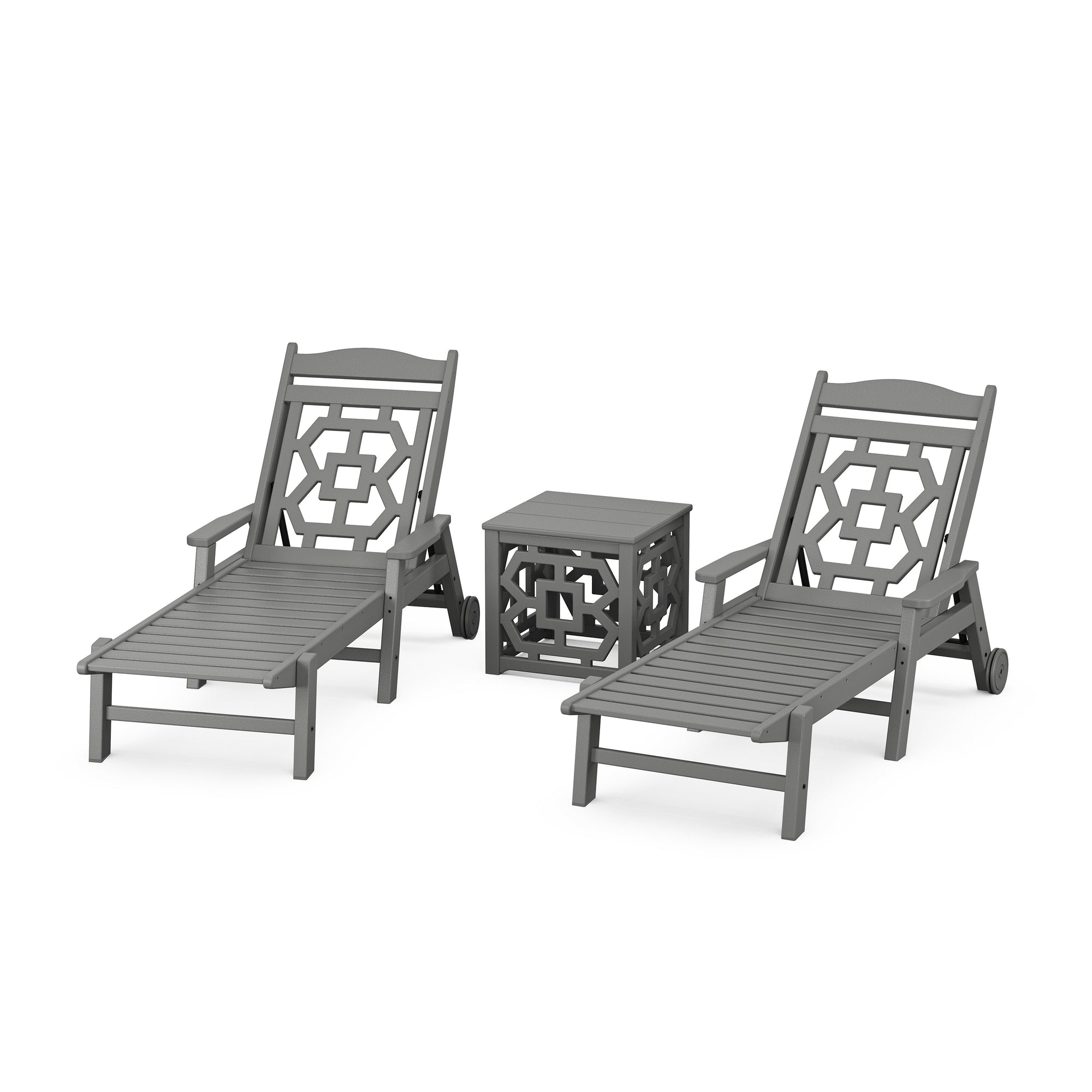 Chinoiserie 3-Piece Chaise Set