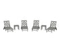 Wovendale 6-Piece Chaise Set with Wheels