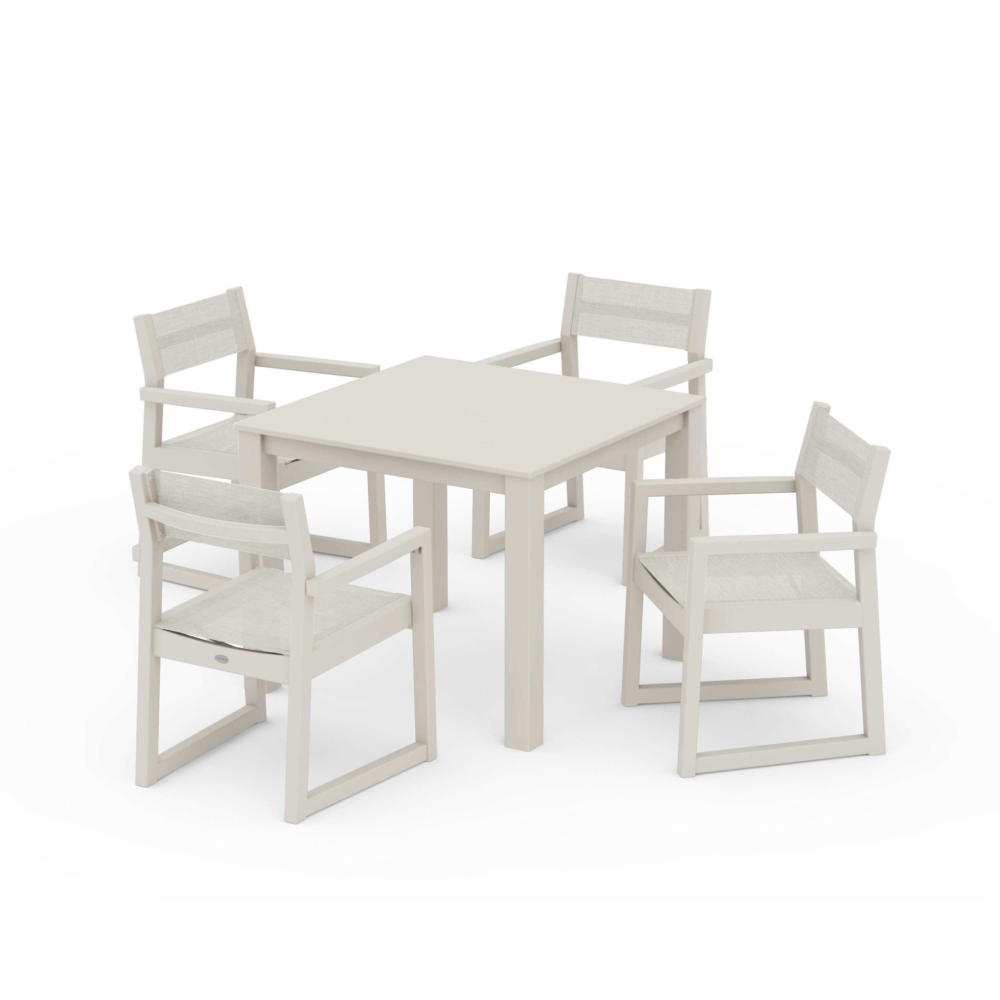 EDGE Sling Arm Chair 5-Piece Parsons Dining Set