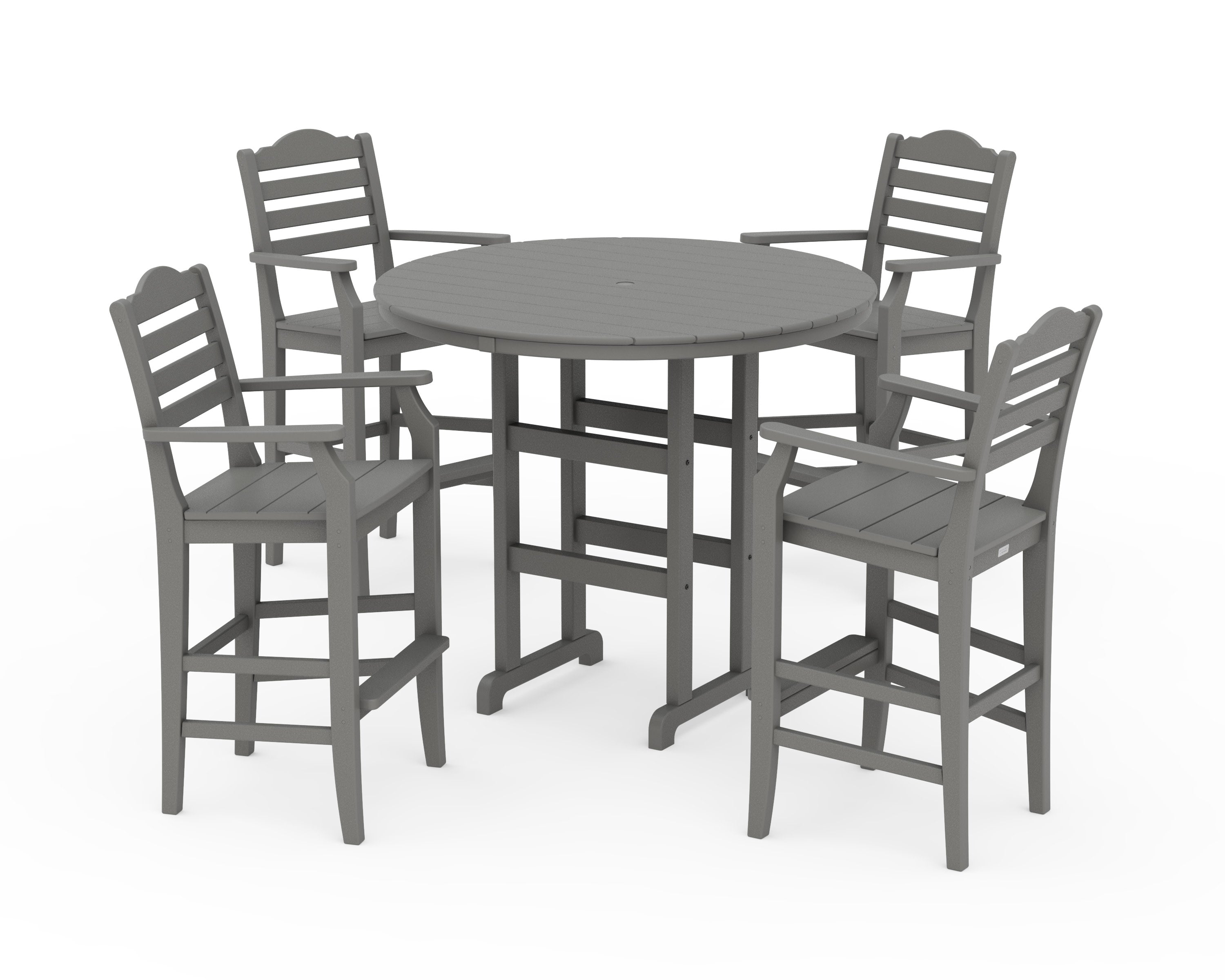 Savannah 5-Piece Round Farmhouse Bar Set