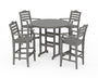Savannah 5-Piece Round Farmhouse Bar Set