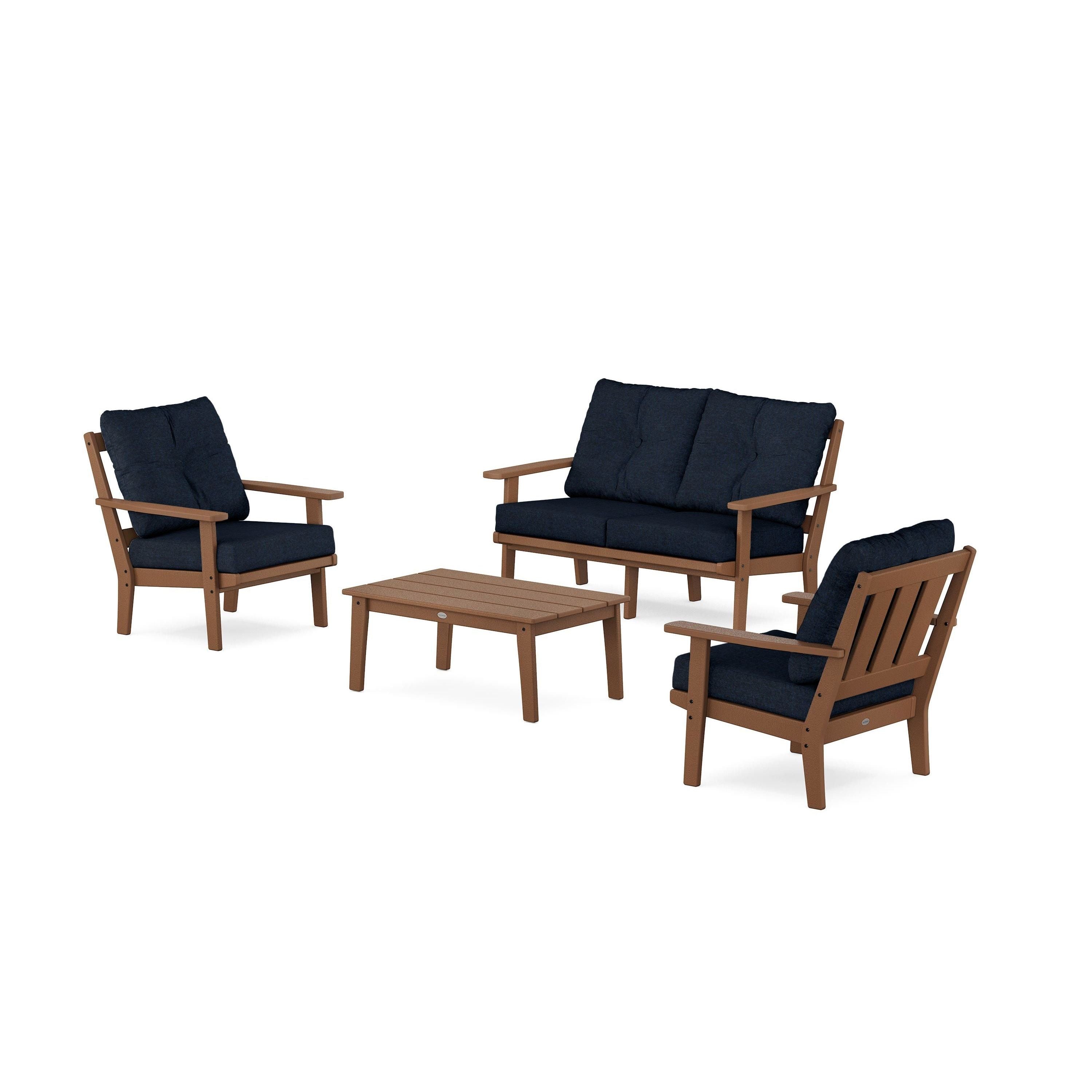 Oxford 4-Piece Deep Seating Set with Loveseat