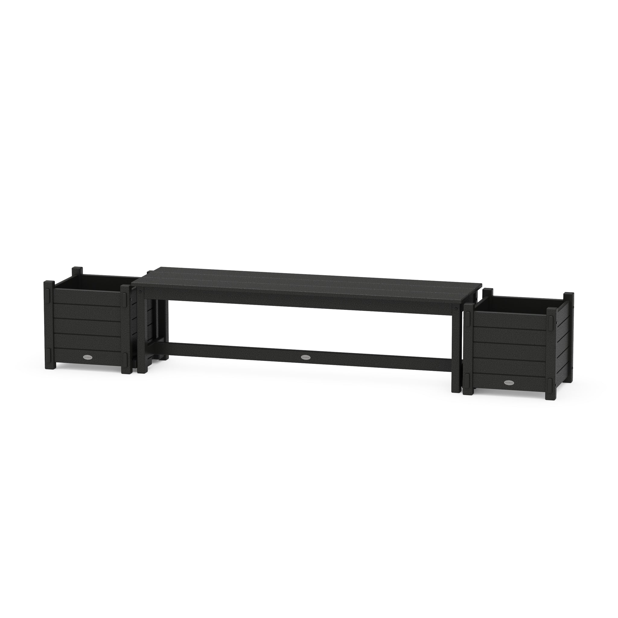 60" Nautical Straight Planter Bench Set