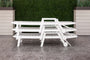 Nautical Chaise with Arms & Wheels