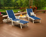 Coastal 3-Piece Wheeled Chaise Set