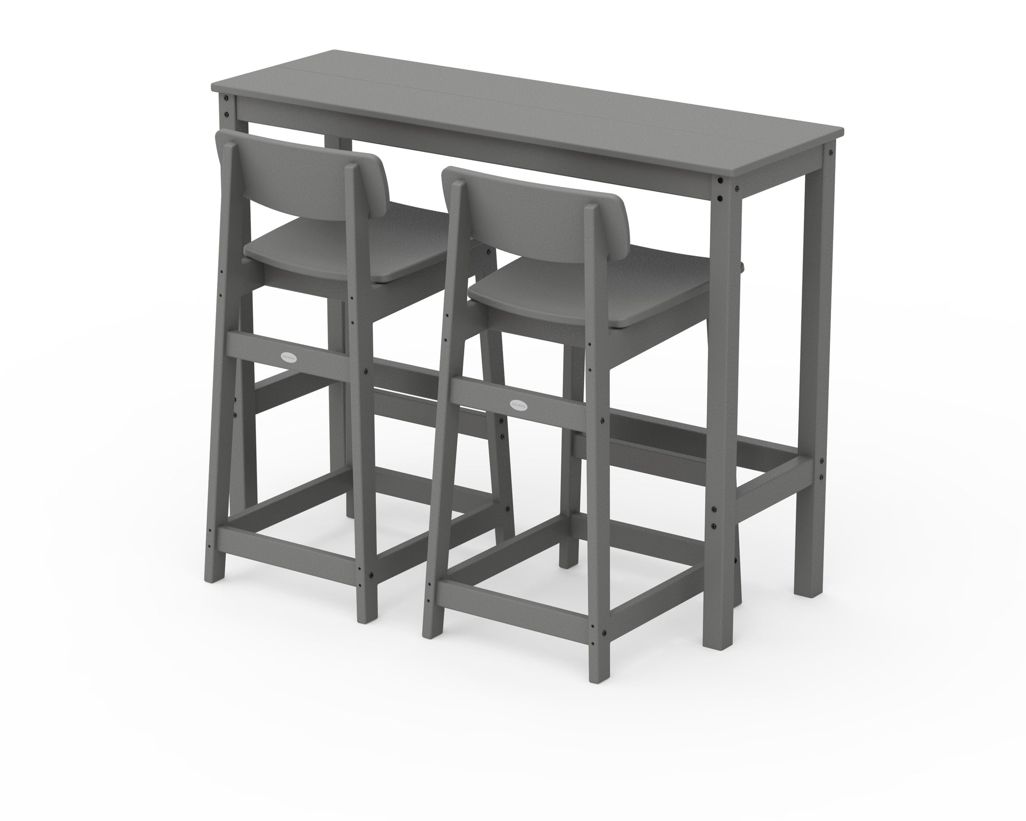 Modern Studio Urban Lowback Bar Chair 3-Piece Balcony Set