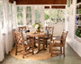 Chippendale 5-Piece Nautical Trestle Dining Arm Chair Set