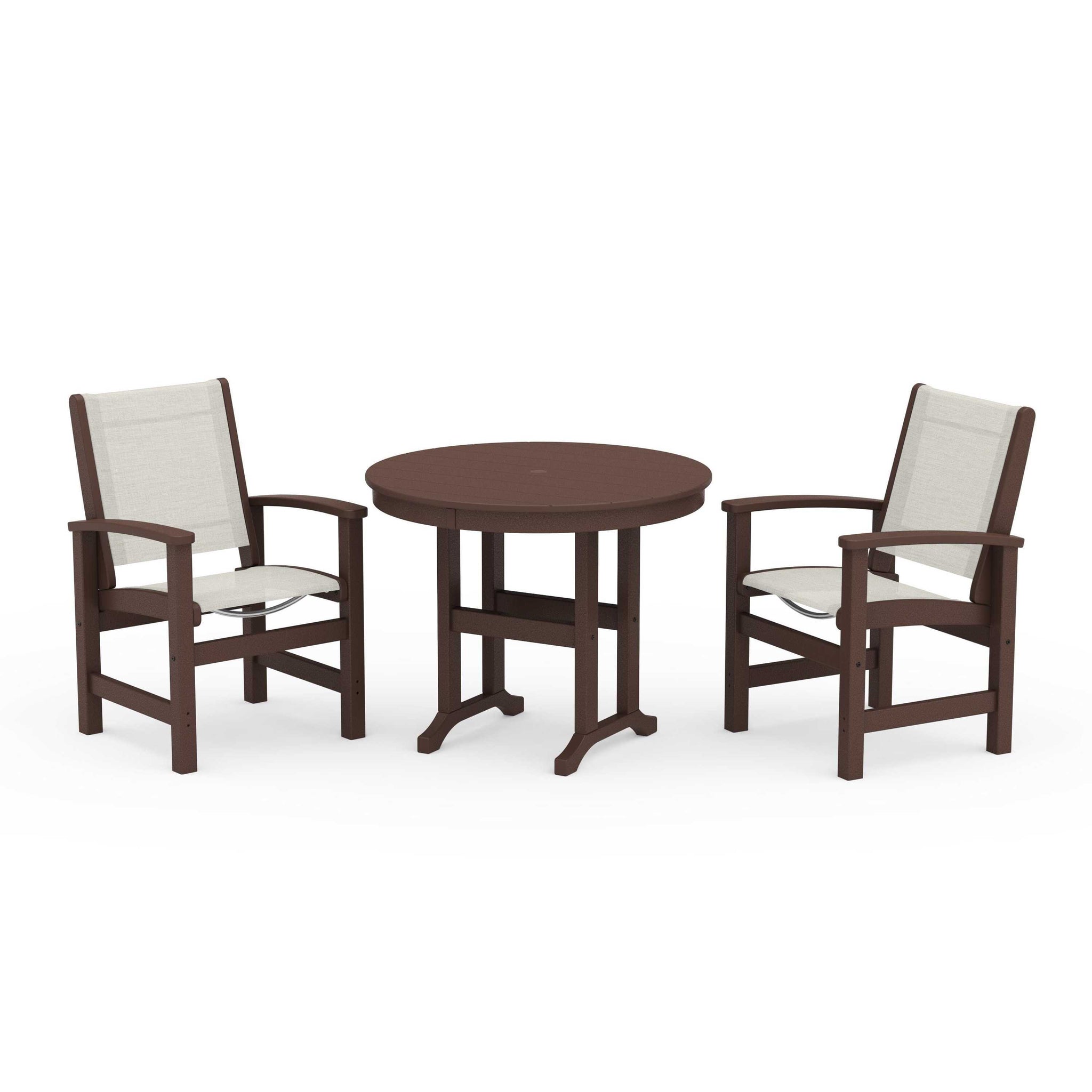Coastal 3-Piece Round Dining Set