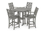 Wovendale 5-Piece Bar Set with Trestle Legs