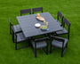 EDGE 9-Piece Farmhouse Trestle Dining Set