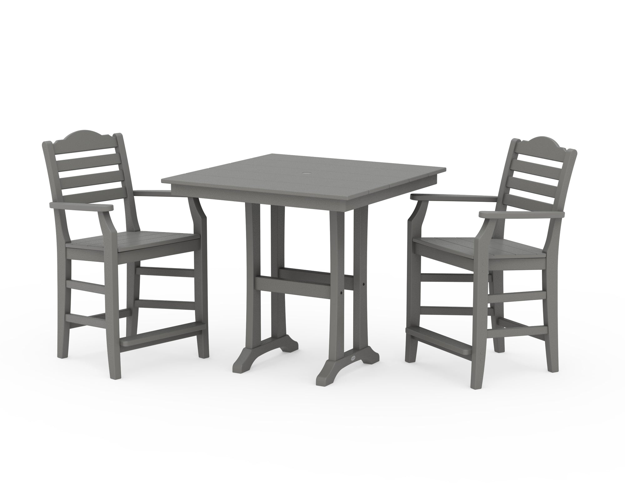 Savannah 3-Piece Farmhouse Counter Set with Trestle Legs