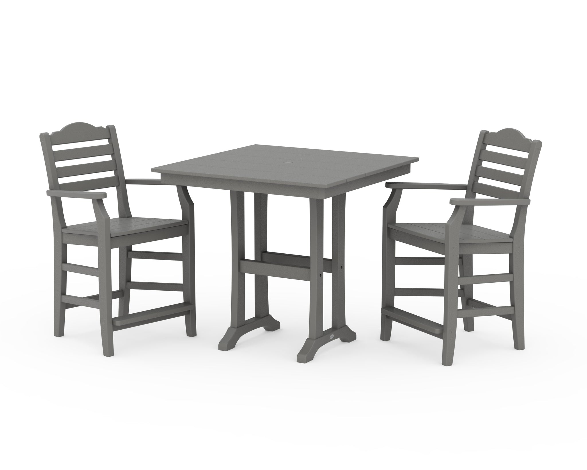 Savannah 3-Piece Farmhouse Counter Set with Trestle Legs