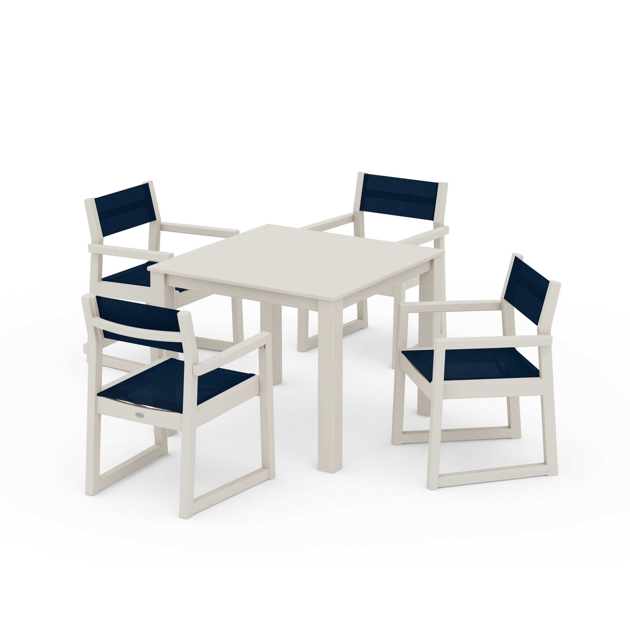 EDGE Sling Arm Chair 5-Piece Parsons Dining Set