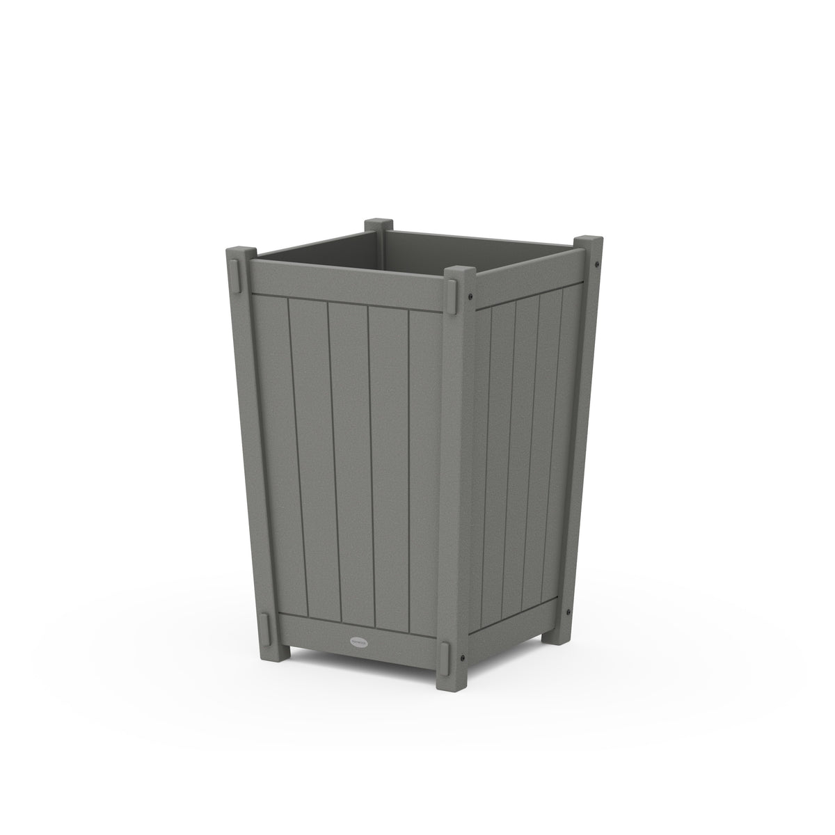 Vineyard Large Tapered Square Planter Box - Slate Grey