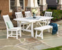 Vineyard 6-Piece Rustic Farmhouse Side Chair Dining Set with Bench