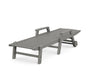 Nautical Chaise with Arms & Wheels